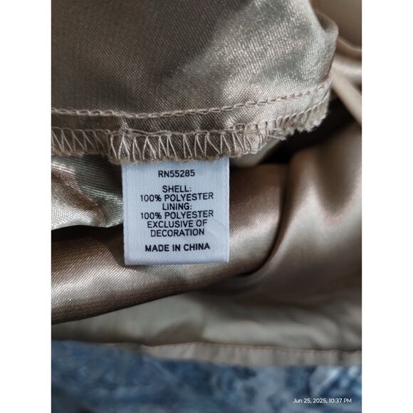 Y2K Express Women's size Small Shimmer Whimsical Babydoll Fairycore Top - Picture 9 of 10